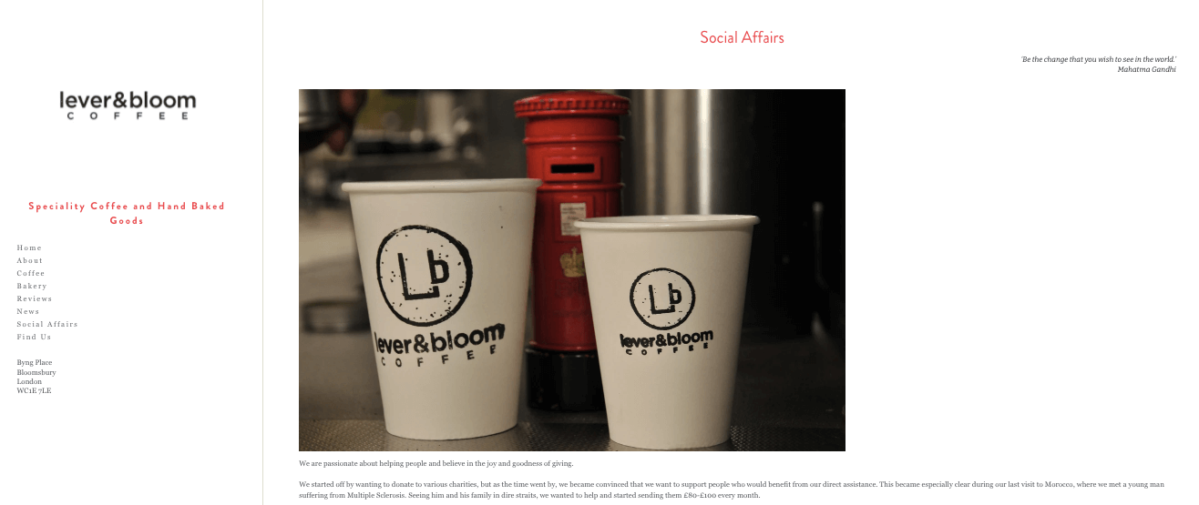 Lever & Bloom Coffee Lever & Bloom Coffee
